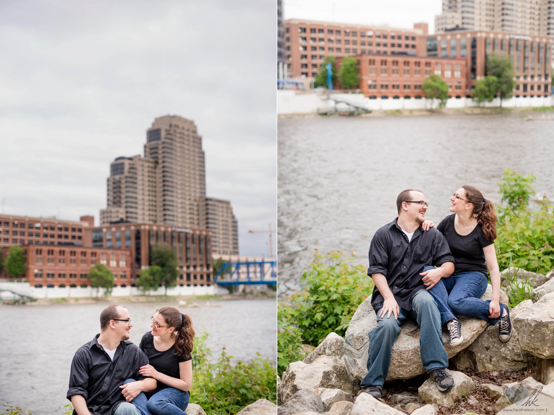relaxed Grand Rapids engagement session at Ah-Nab-Awen park (14)