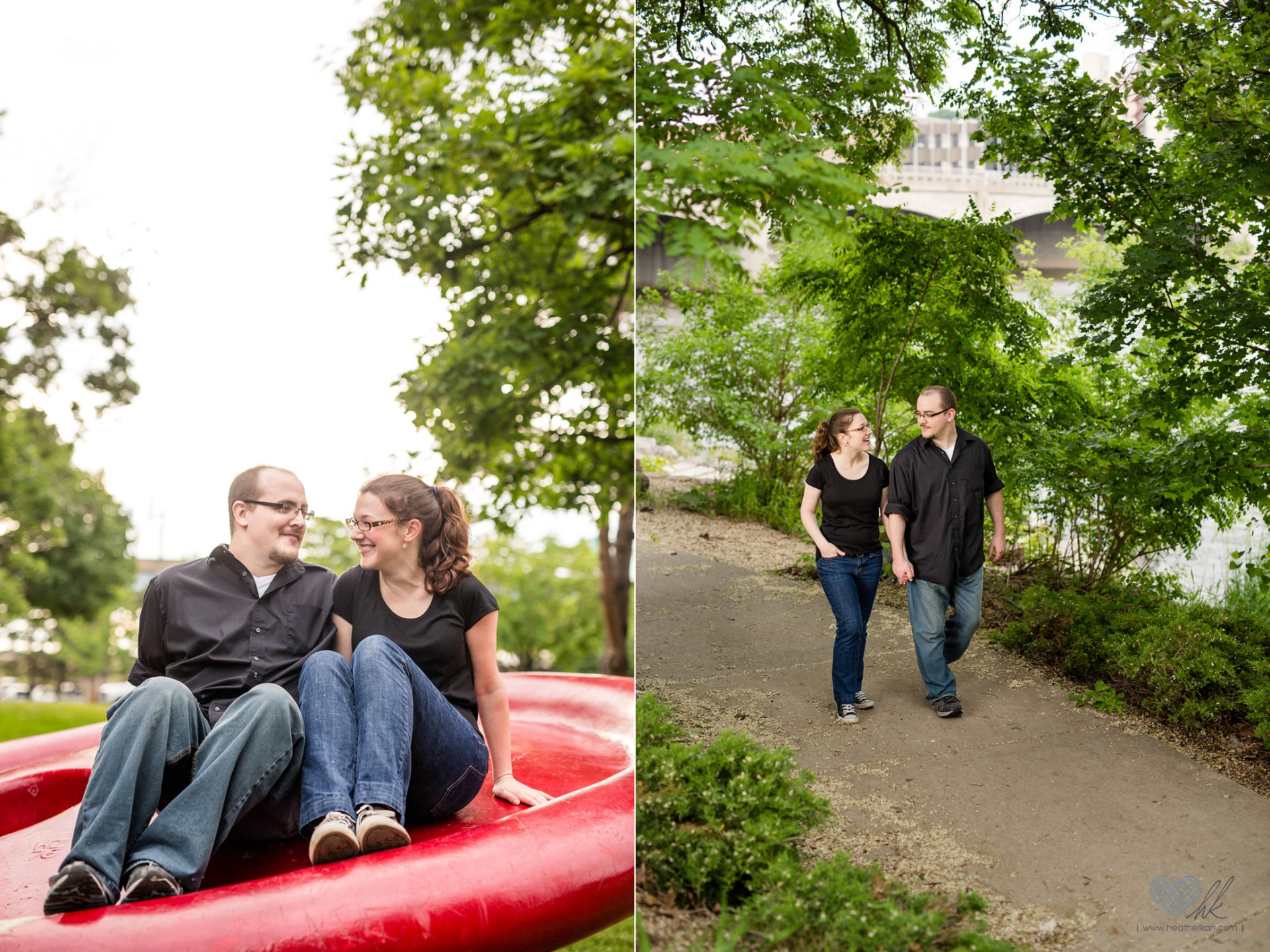 relaxed Grand Rapids engagement session at Ah-Nab-Awen park (13)