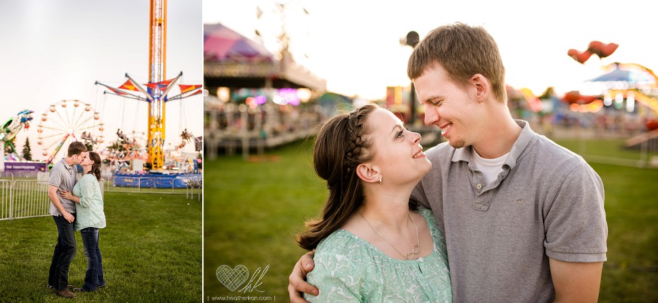 engagement photographs at the Fowlerville Fair