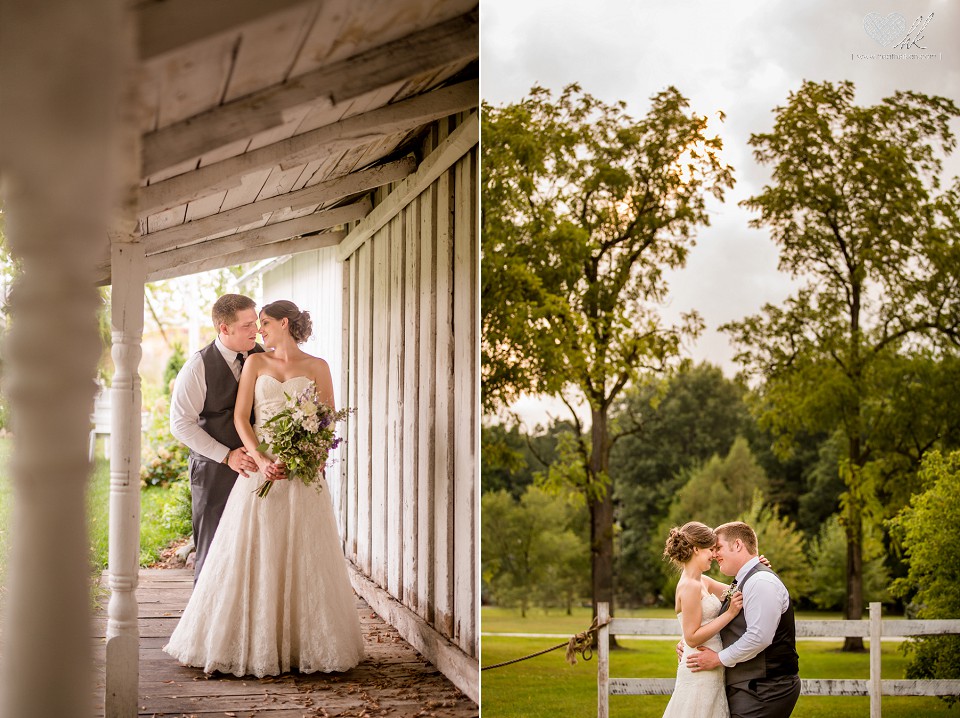 relaxed country wedding photographs at Milestone Barn Bannister, MI