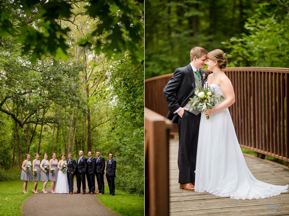 wedding photographs at Parker Mill Park