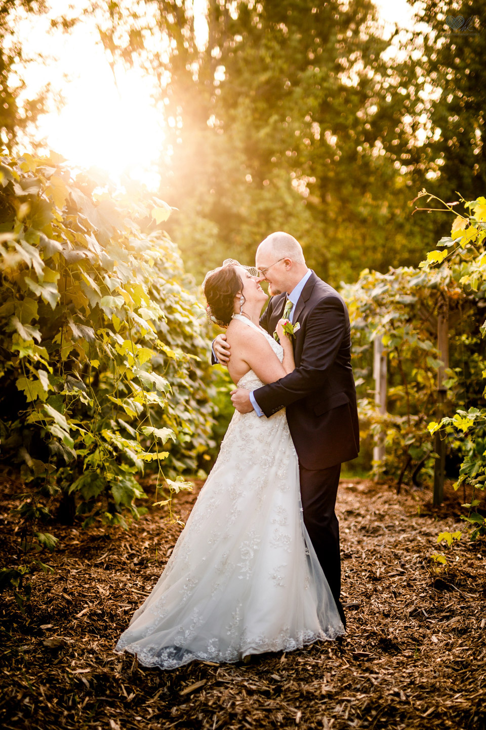 Sunset wedding photographs holt michigan