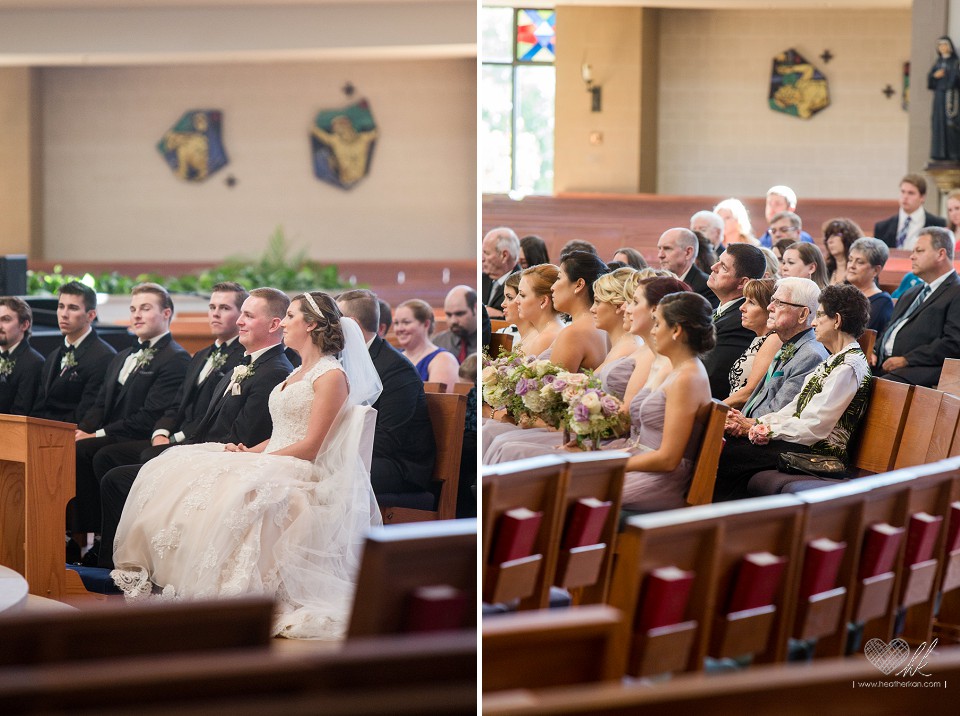 wedding ceremony at Our Lady of Good Counsel Plymouth MI