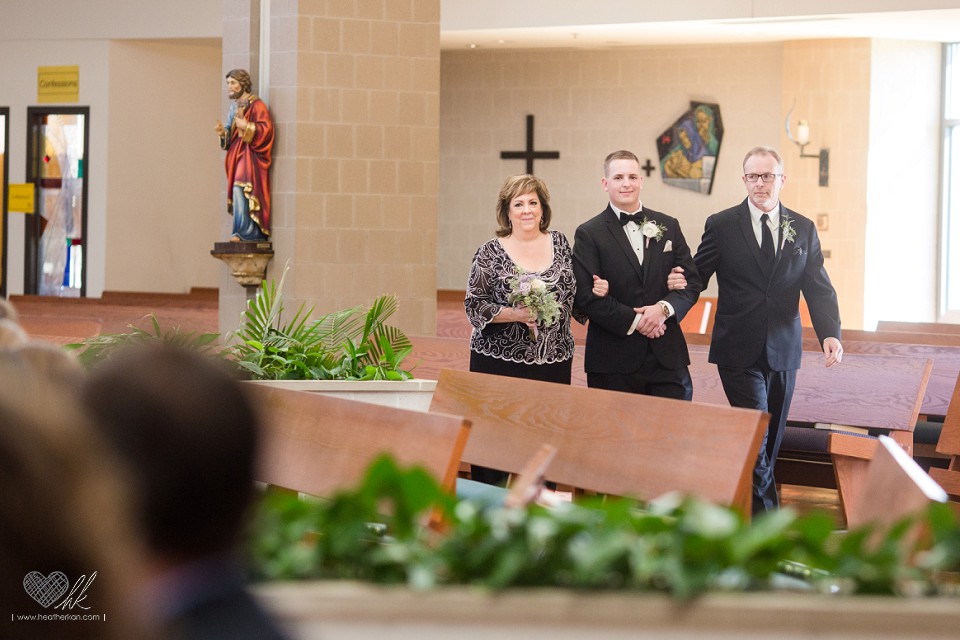 wedding ceremony at Our Lady of Good Counsel Plymouth MI