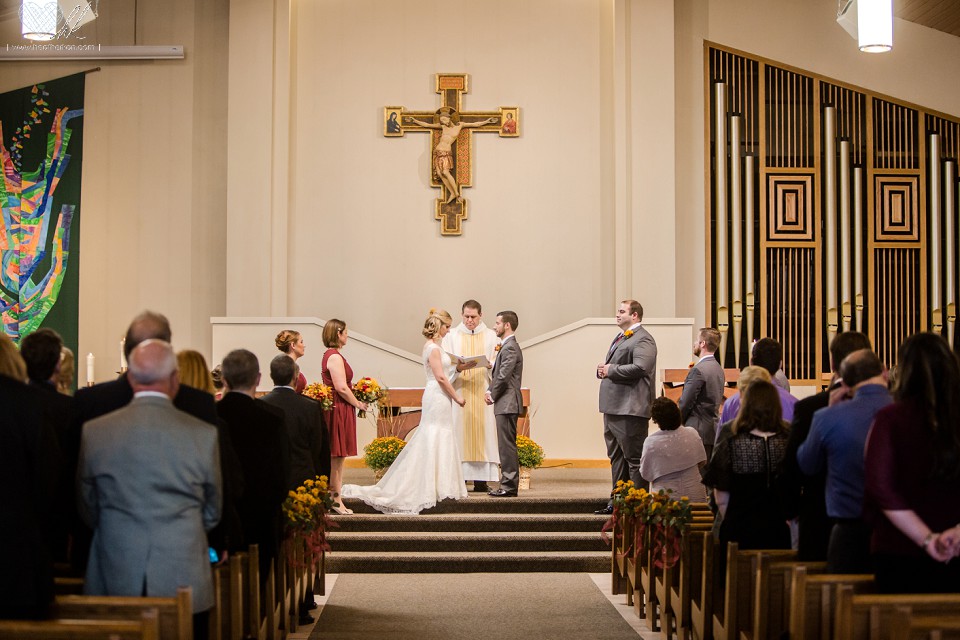 wedding photographs at the Saint Gerard Church