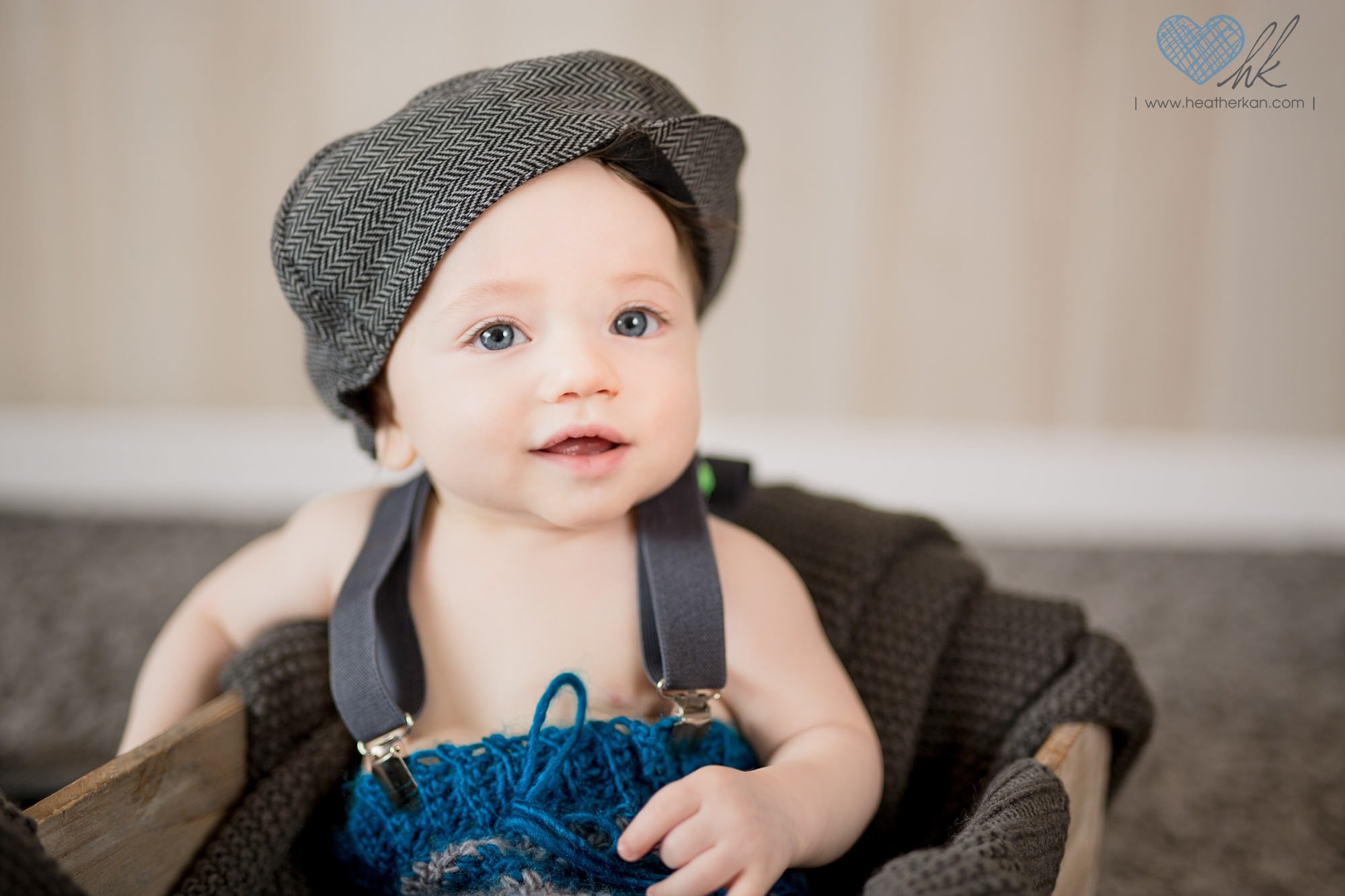 old man outfit photographs with a 6 month old boy