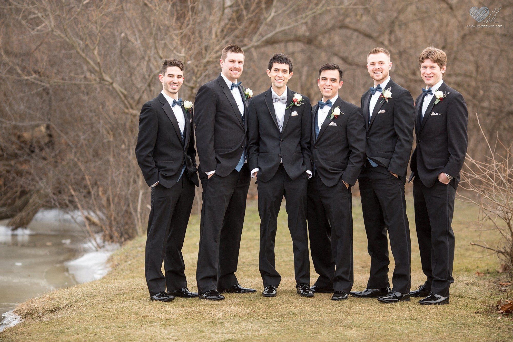 Winter wedding photographs in Plymouth, Michigan