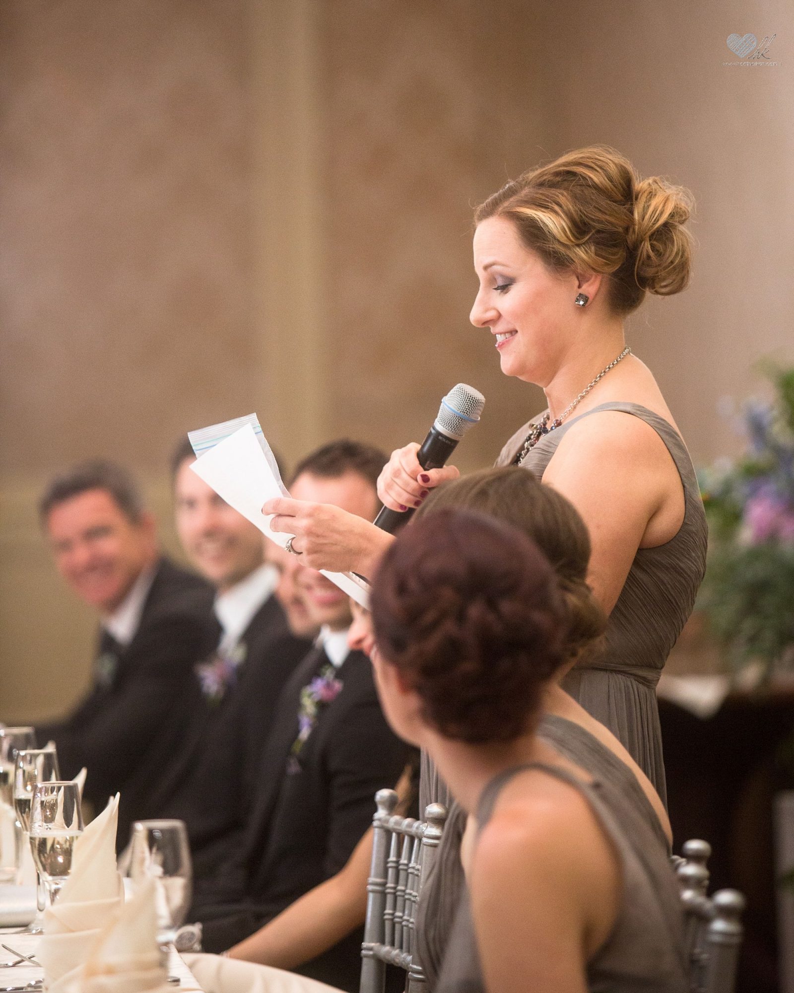 Royal Park Hotel wedding reception toasts
