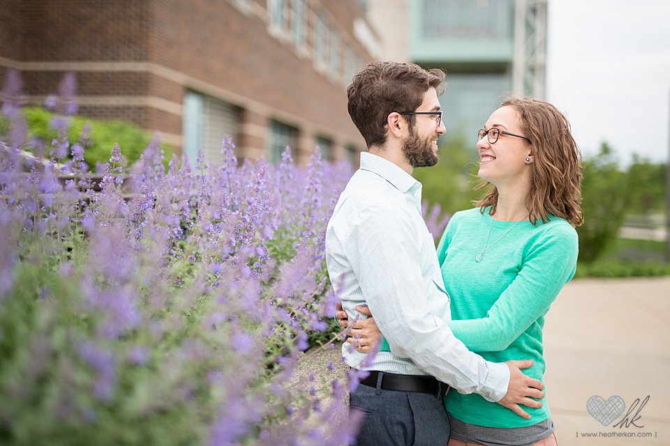 Grand Valley State University engagement photographs