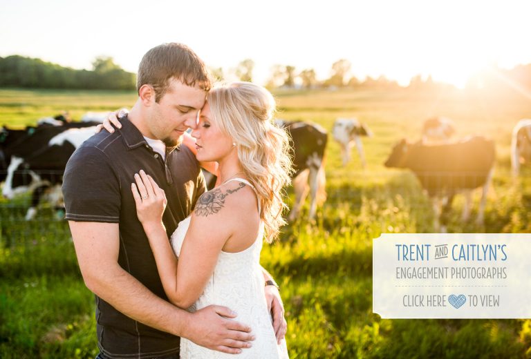 Trent and Caitlyn | Country Engagement Session in Lansing, Michigan