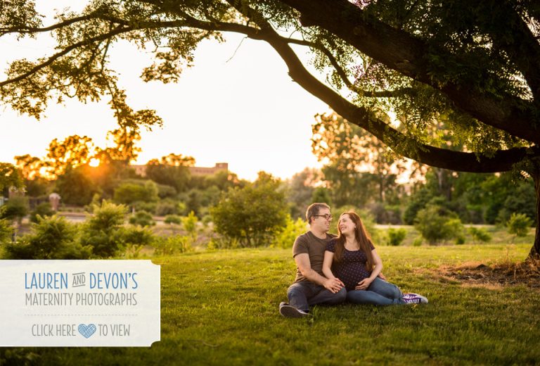 Devon and Lauren | Maternity Session at MSU’s Children’s Garden