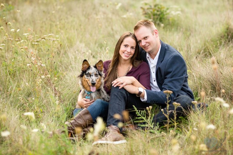 Shaina and Dan | Engagement Session with Dog, Grand Ledge