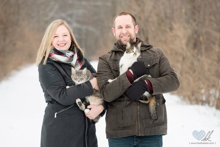 Chris and Laura | Engagement Session with Cats!