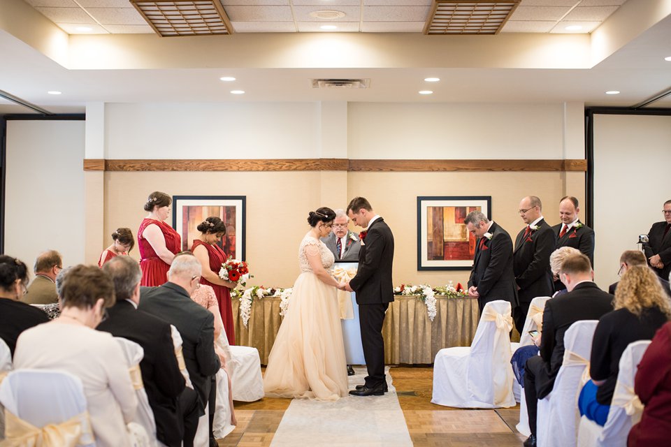 Okemos Conference Center wedding ceremony photographs 