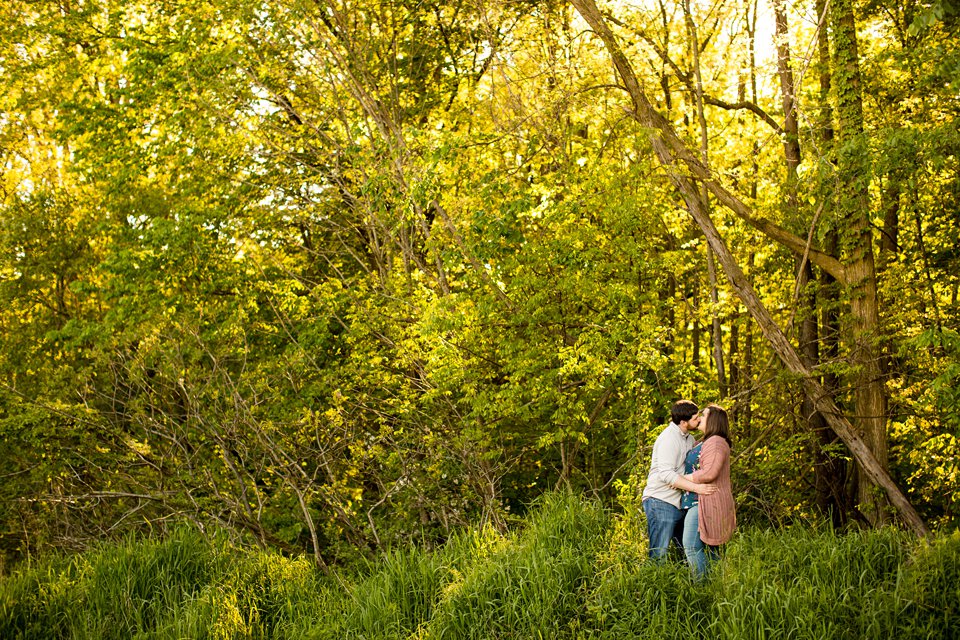 Engagement photographs at Lincoln Brick Park, Grand Ledge, Michigan