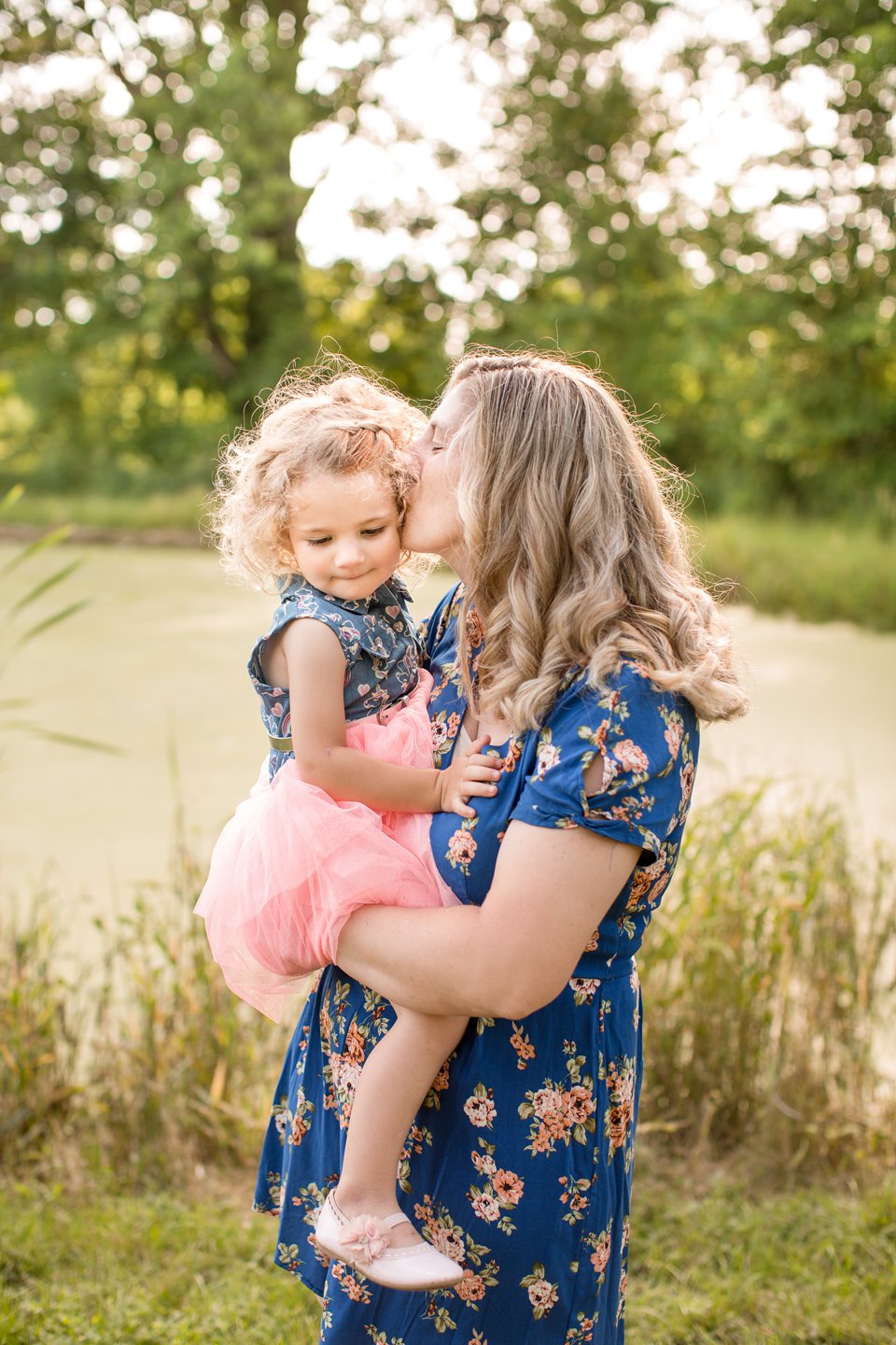 Mother and daughter family photographs in Portland Michigan
