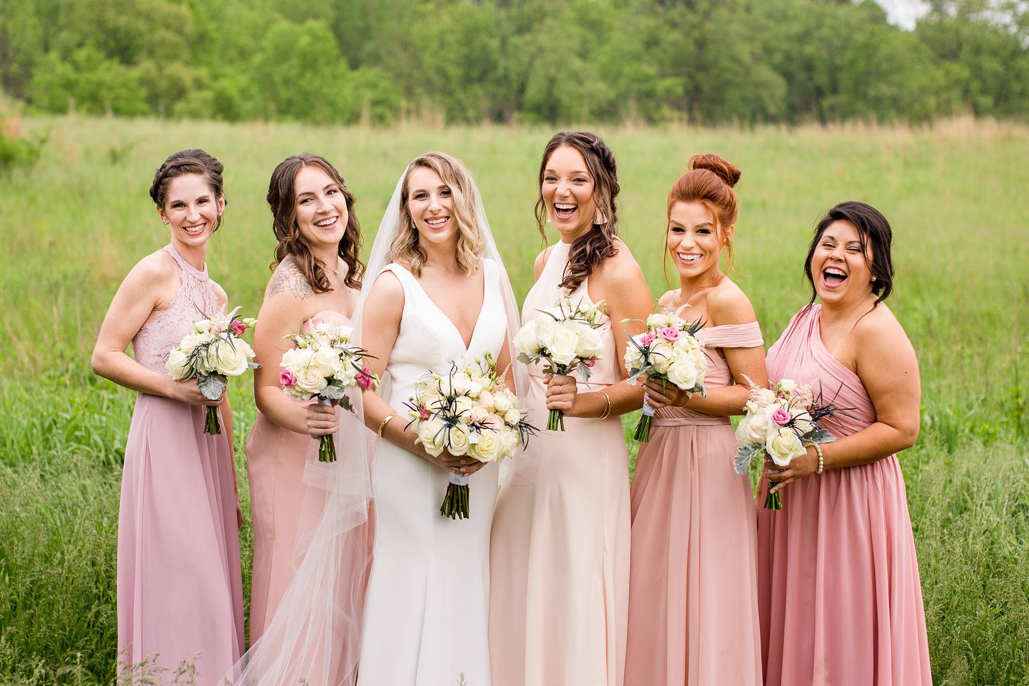 Fenner Nature Center wedding photographs with bridal party