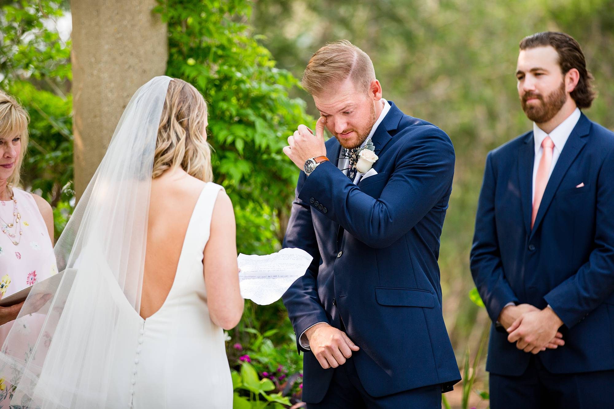 MSU Horticulture Gardens wedding photographs summer ceremony