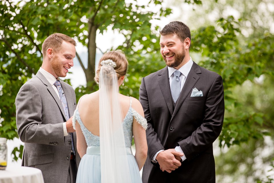 Outdoor spring wedding at the Kellogg Manor House