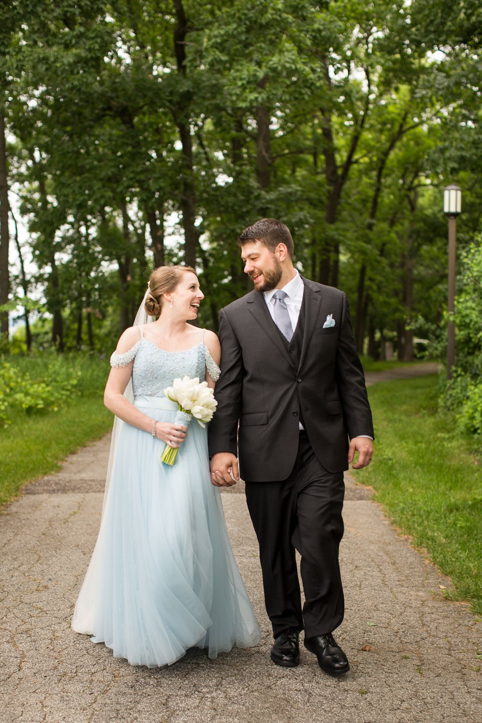 Wedding photographs in the forest at the Kellogg Manor House