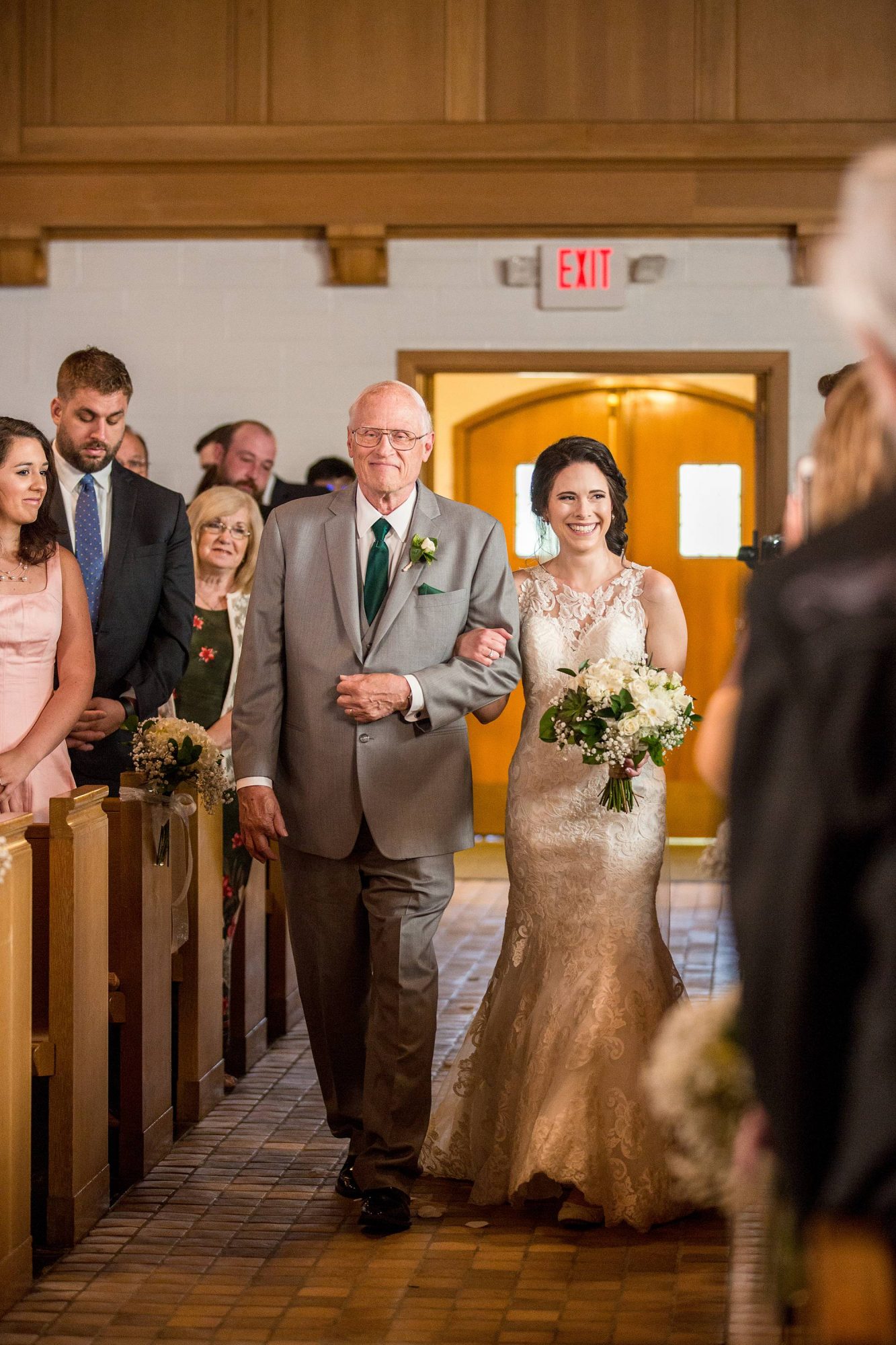 MSU Alumni Chapel wedding ceremony