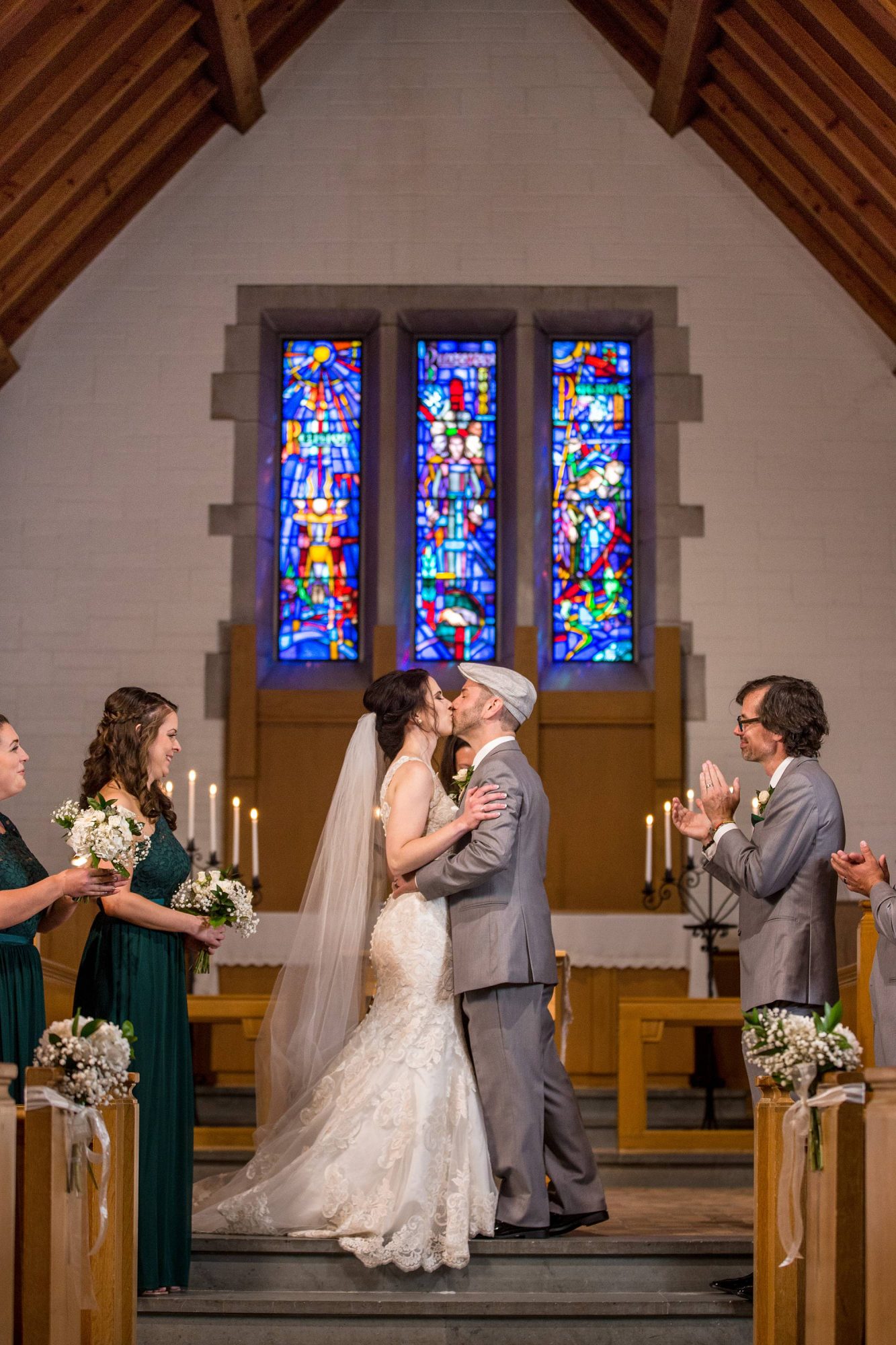 MSU Alumni Chapel wedding ceremony