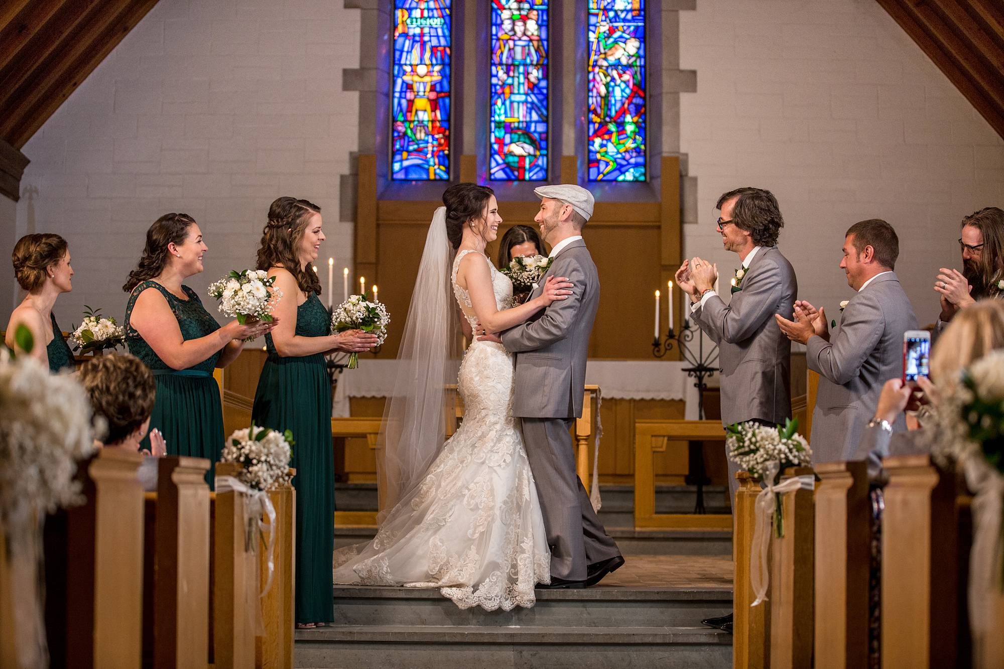 MSU Alumni Chapel wedding ceremony