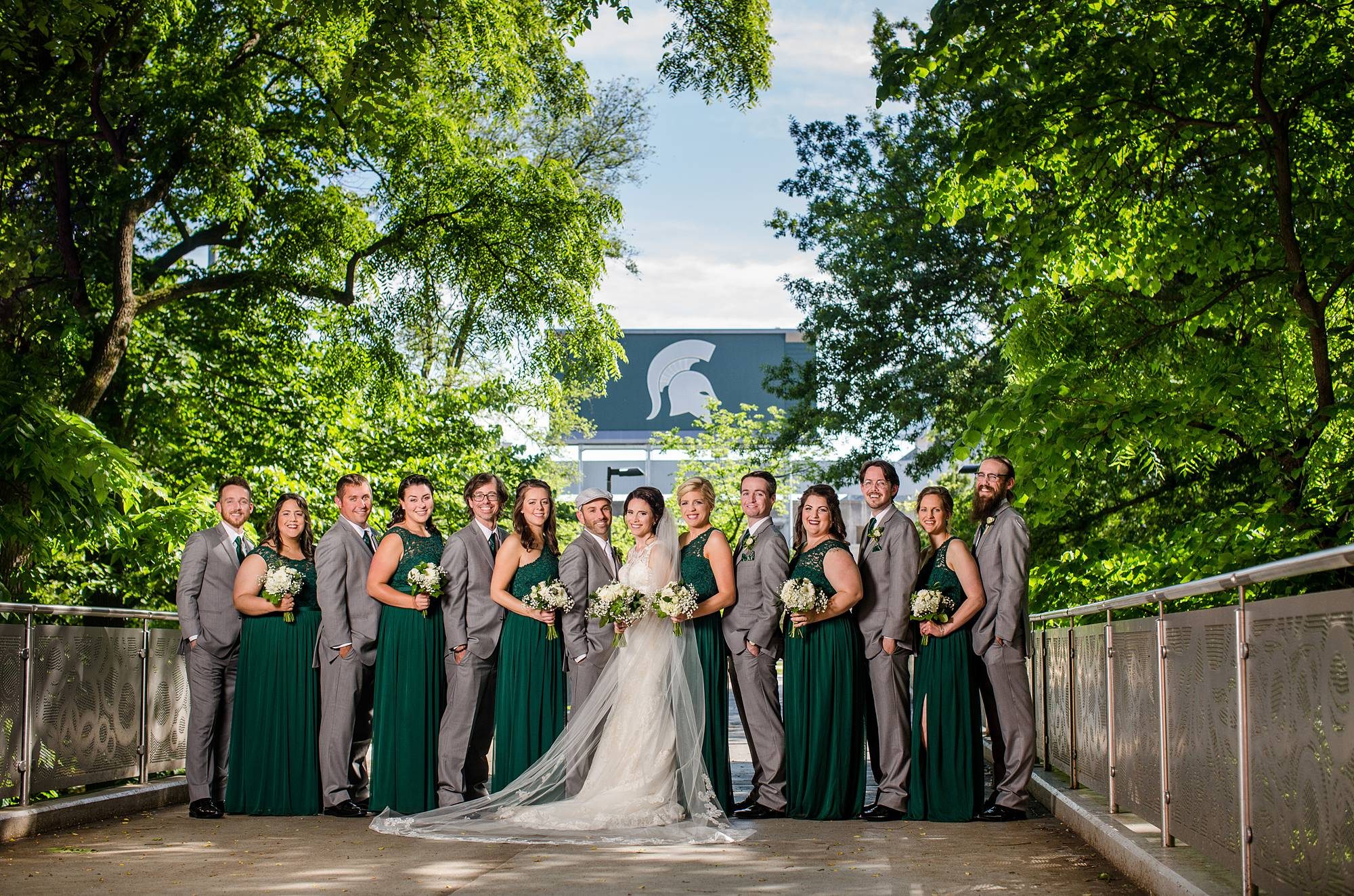 MSU wedding photographer Spartan Stadium