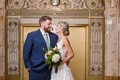 Outdoor Wedding & Reception at the Eatori in Capitol Park, Detroit, MI // Megan and RJ