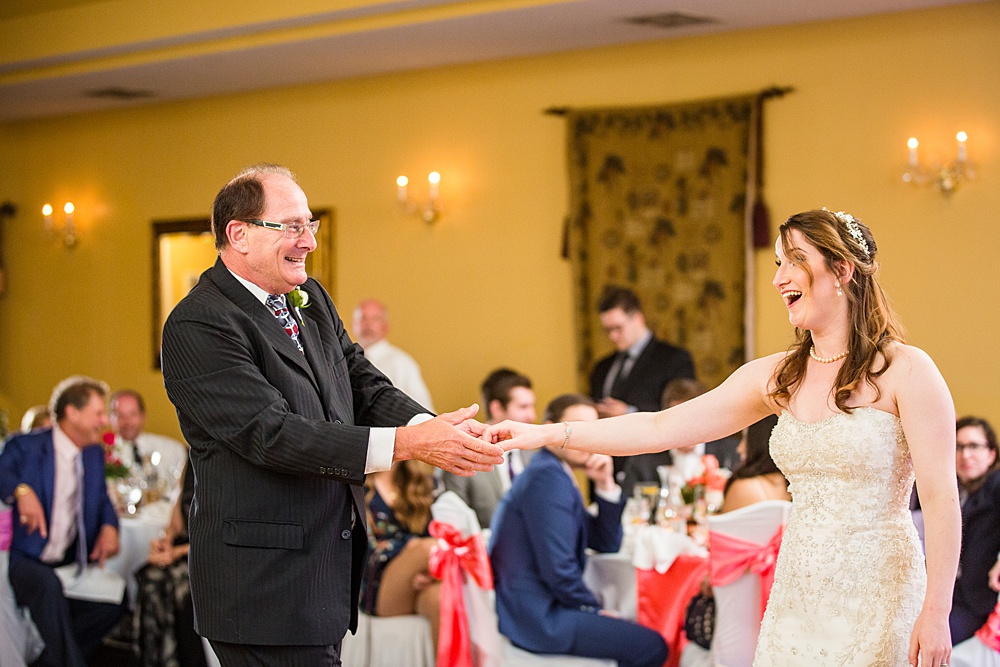 Wedding photographs in the banquet hall at the English Inn, Eaton Rapids