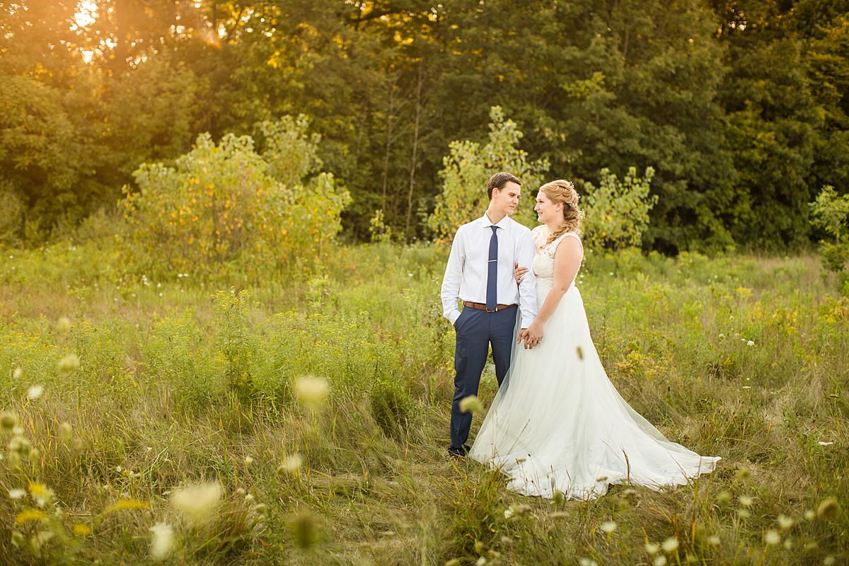 Wedding photographs at Lincoln Brick Park, Grand Ledge Michigan