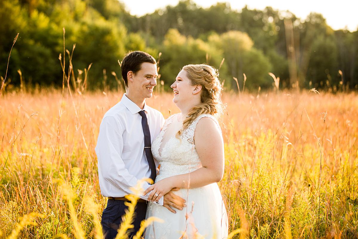 Wedding photographs at Lincoln Brick Park, Grand Ledge Michigan