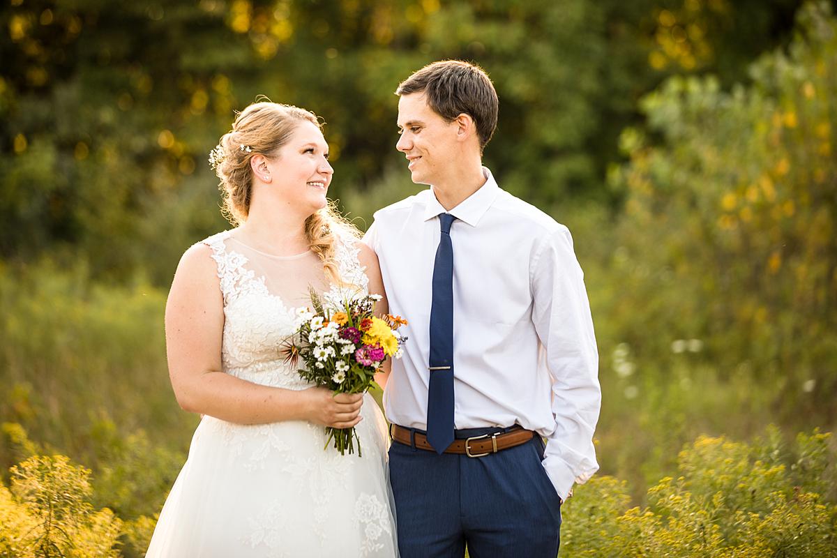 Wedding photographs at Lincoln Brick Park, Grand Ledge Michigan