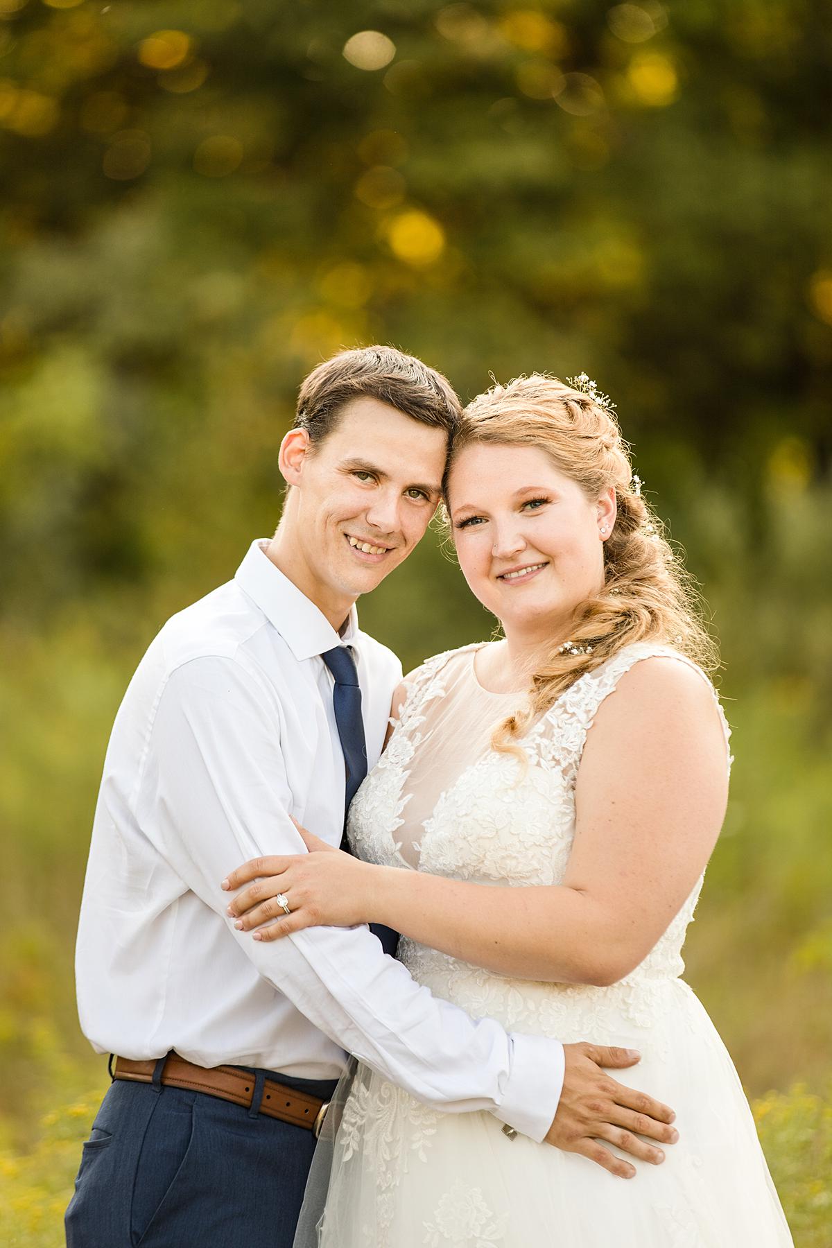 Wedding photographs at Lincoln Brick Park, Grand Ledge Michigan