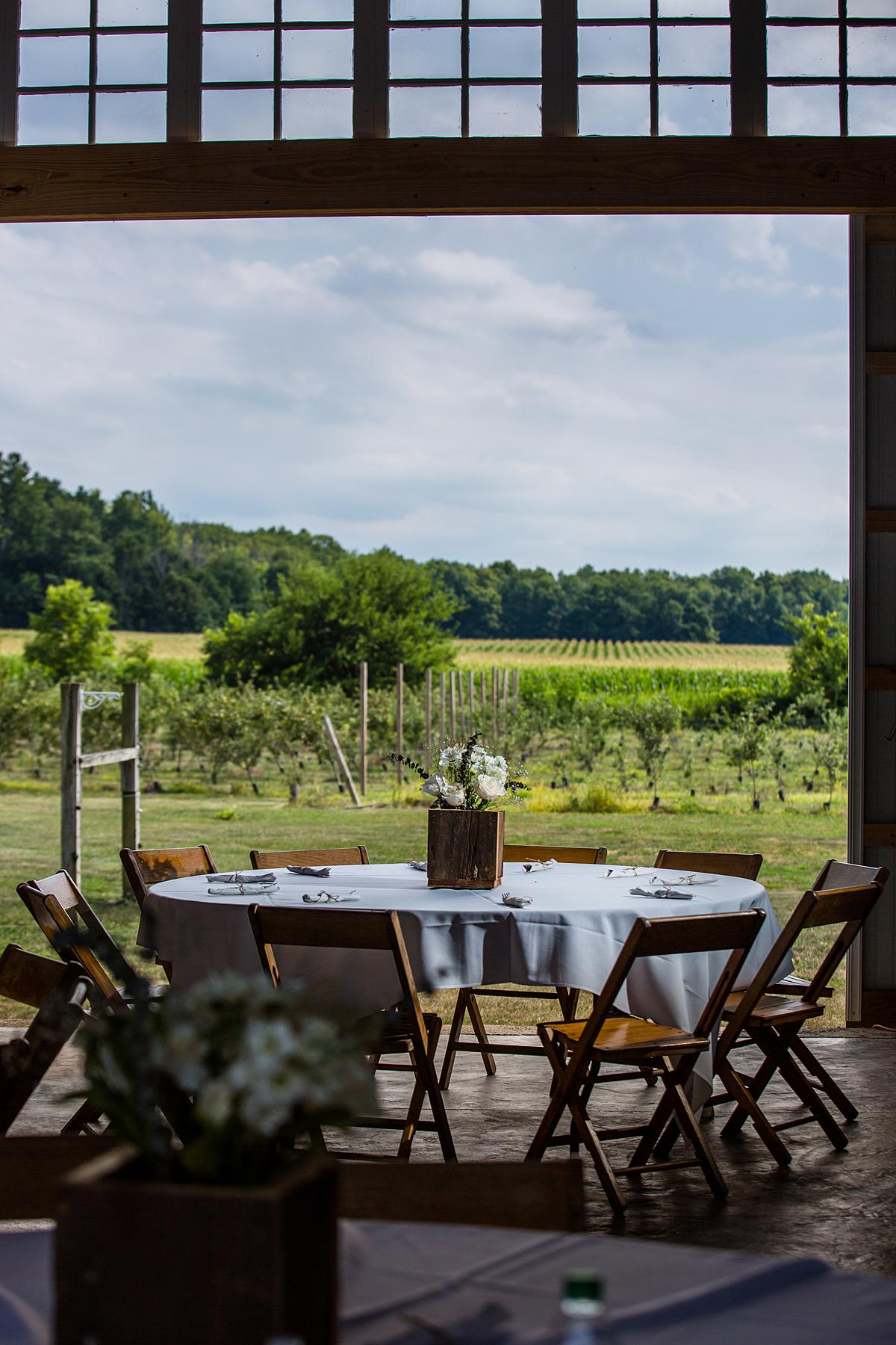 Cherry Barc Farm barn reception