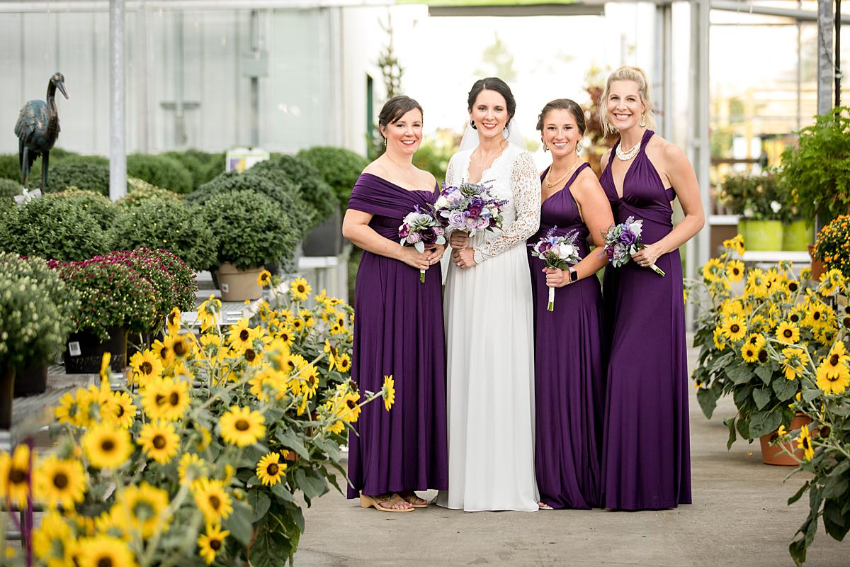 wedding photographs at Farmer John's Home Garden & Fashion in Farmington Hills