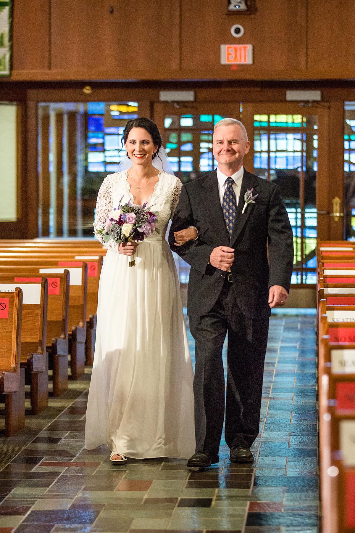 Our Lady of Victory in Northville Michigan wedding ceremony photographs