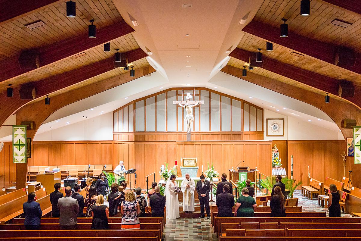 Our Lady of Victory in Northville wedding ceremony photographs