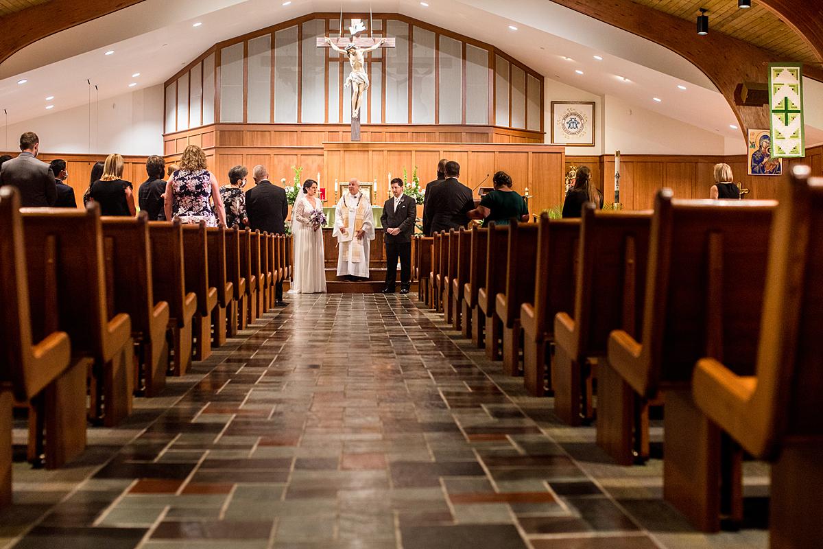 Our Lady of Victory in Northville Michigan wedding ceremony photographs