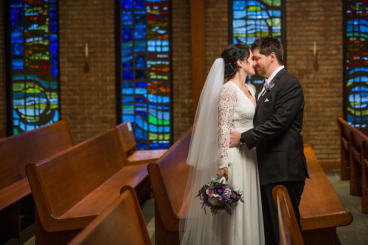 Our Lady of Victory in Northville Michigan wedding ceremony photographs