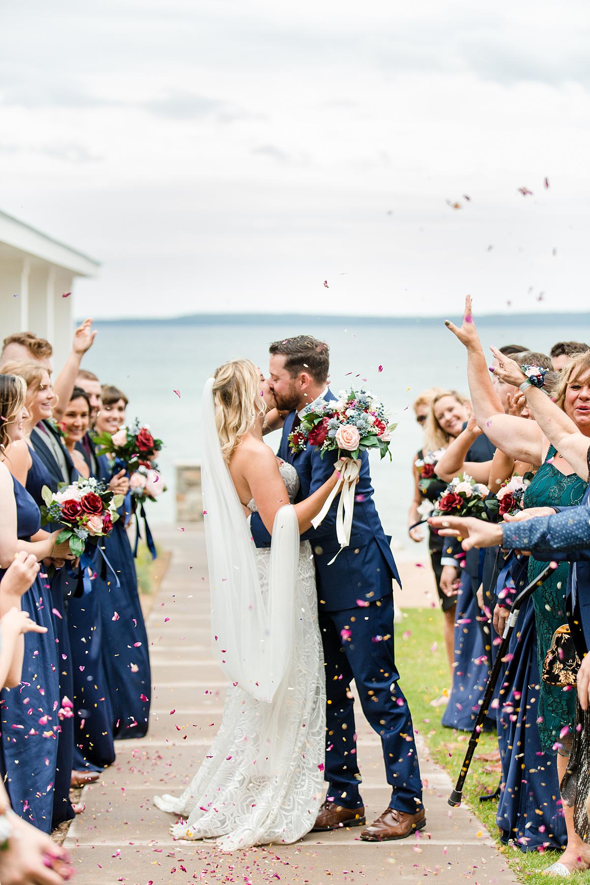 wedding at Breaker's Resort in St Ignace Michigan