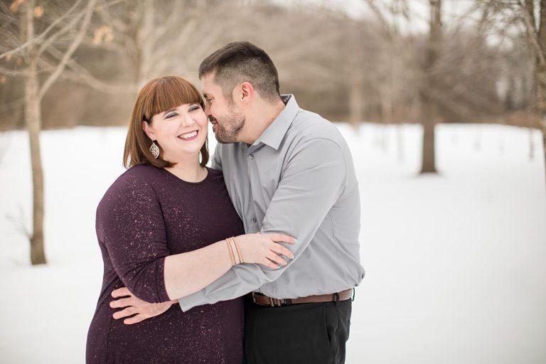 Kimberly and Matthew // Engagement Session at Lincoln Brick Park