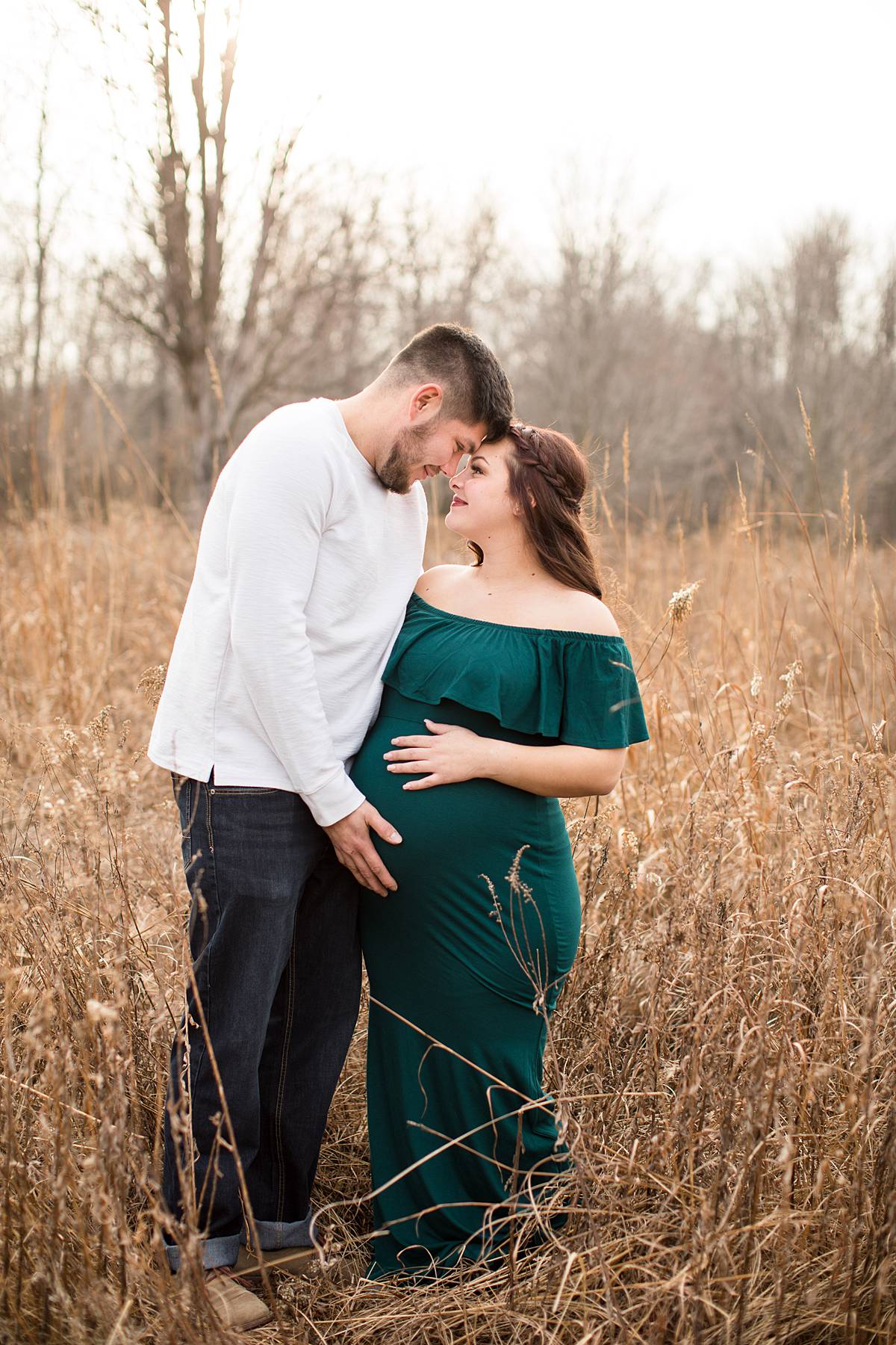 Maternity session at the Lincoln Brick Park in Grand Ledge, Michigan