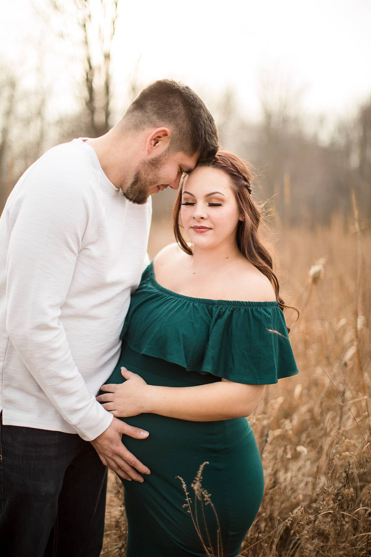 Kaiela and Sheldon // Maternity Session with Smoke Bombs - Lansing Michigan  Photographer Heather Kanillopoolos