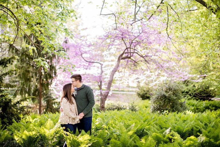 Katie and Spencer // MSU Engagement Session with Dog