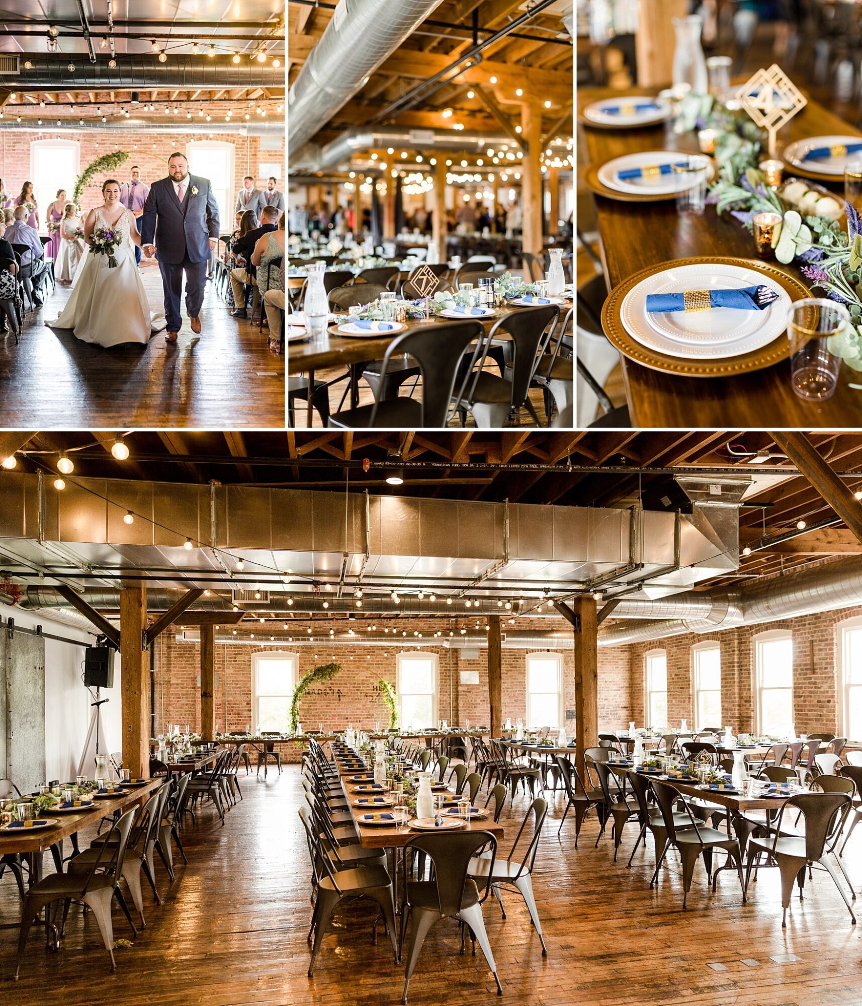 Record Box Loft Battle Creek, Michigan wedding reception photographs