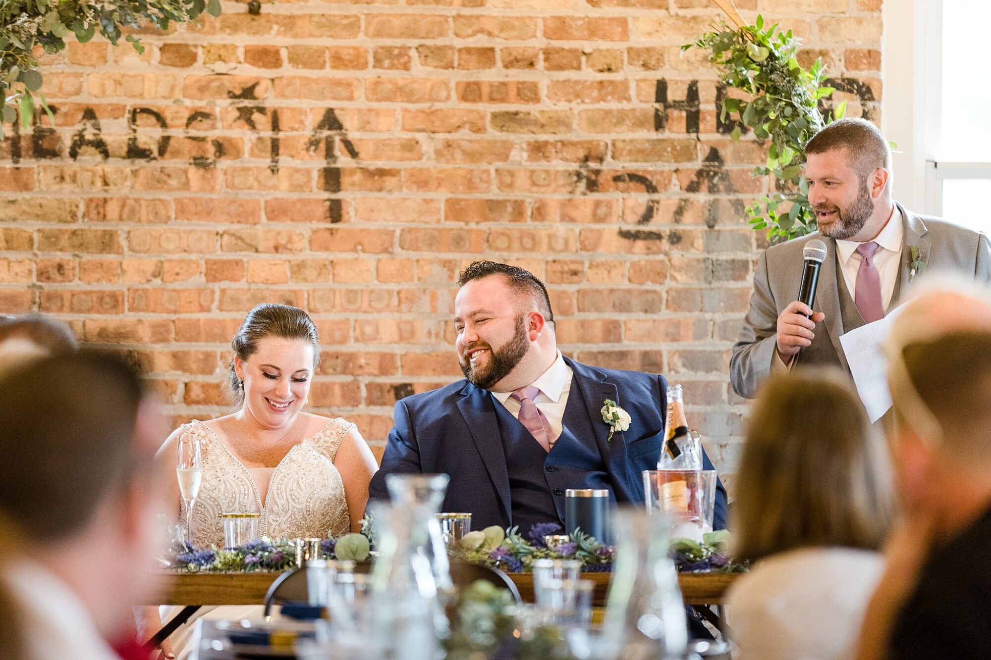 Record Box Loft Battle Creek, Michigan wedding reception photographs