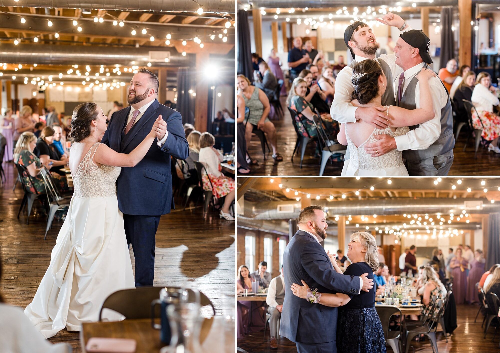 Record Box Loft Battle Creek, Michigan wedding reception dancefloor photographs