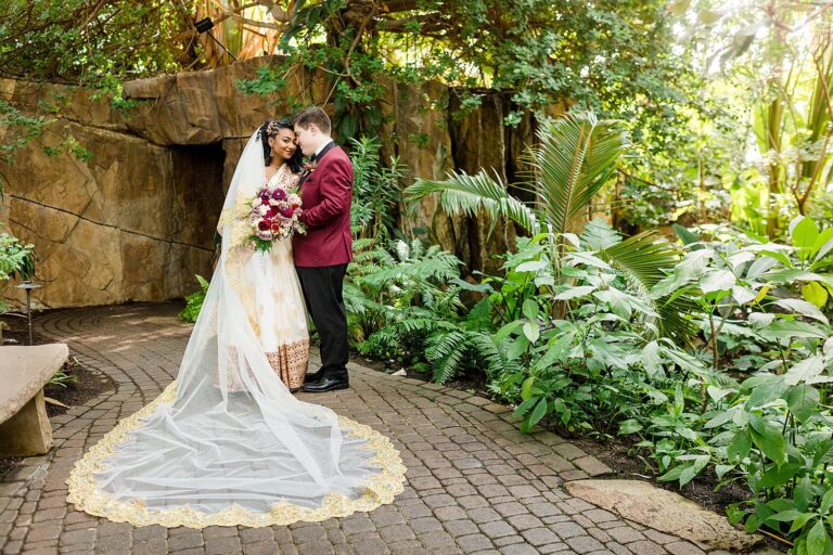 Eboni and Nick // Wedding Photographs at Fredrick Meijer Gardens, Grand Rapids