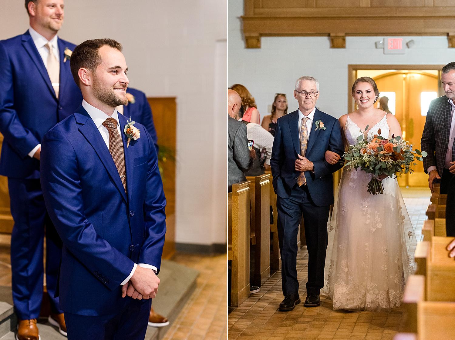 Wedding ceremony at the MSU Alumni Chapel